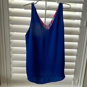 Women's Blue Sleeveless Top